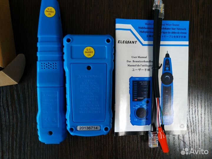 Кабельный тестер генератор тона Elegiant