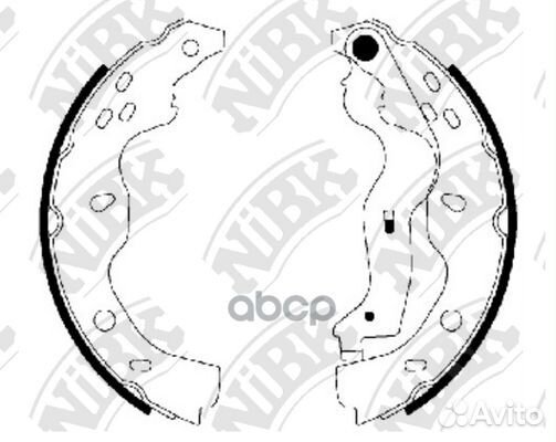 Колодки тормозные барабанные FN0634 NiBK