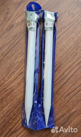 Спицы для вязания Gamma 35 см 25 мм, за 2 шт