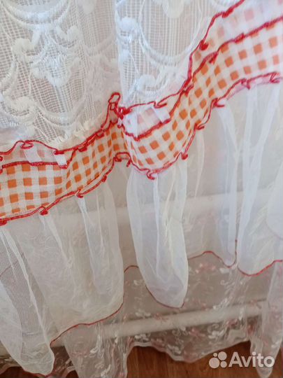 Штора тюлевая для кухни