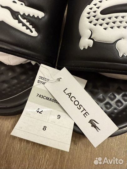 Шлёпанцы Lacoste оригинал