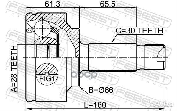 ШРУС наружный к-кт 30x37 MB Vito/Viano D 03