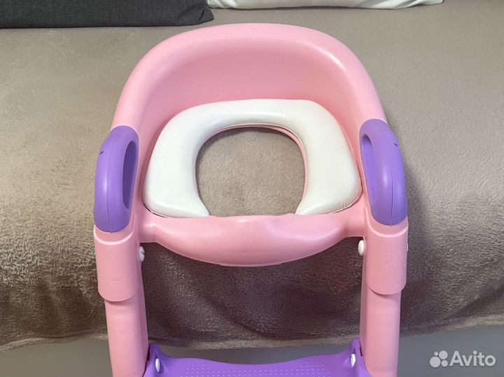 Мягкое сиденье для унитаза детское с лестницей