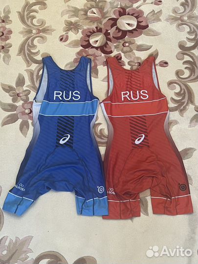 Борцовское трико asics сборной России