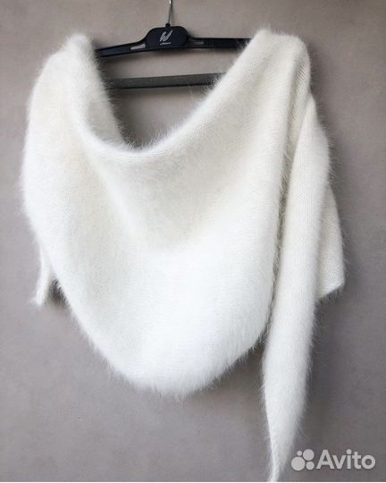 Бактус-косынка из пух норки