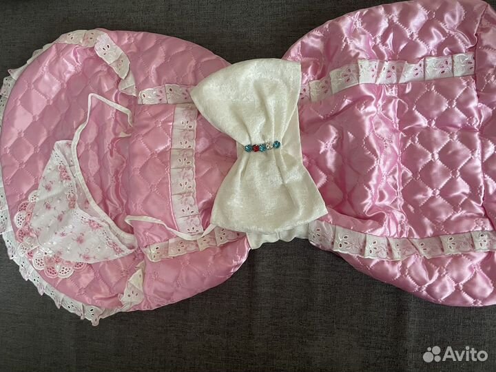 Конверт на выписку для девочки лето новый