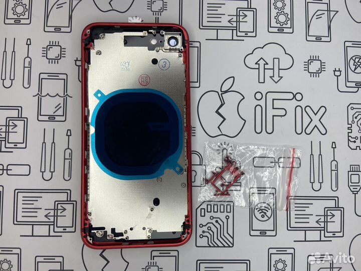 Корпус для iPhone SE 2020 (красный) orig Завод
