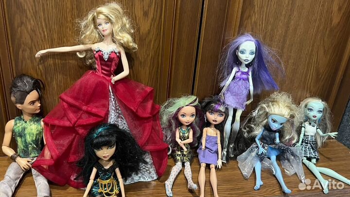 Куклы Monster high, Ever After High, Barbie