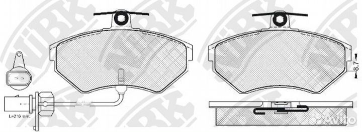 PN0023W Колодки тормозные дисковые