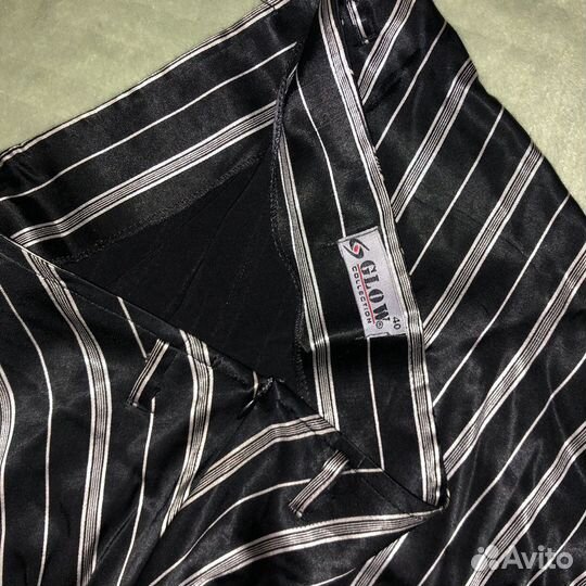 Юбка мини атласная