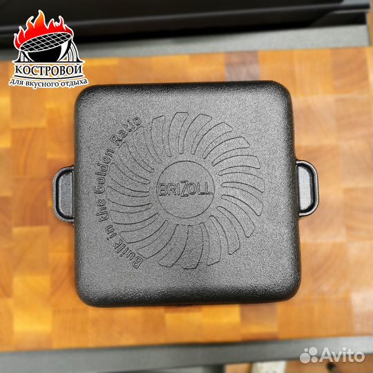 Порционная чугунная сковорода-гриль