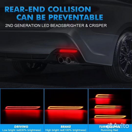 Катафоты заднего Toyota стиль