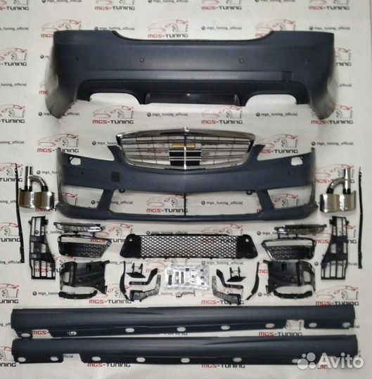 Обвес Mercedes Benz S-class стиль S65 AMG w221