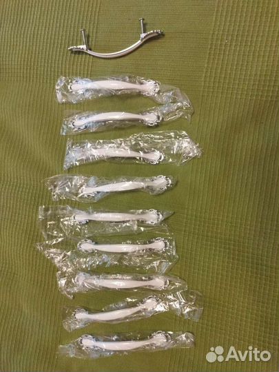 Ручка мебельная скоба 10 шт, 96 мм межосевое