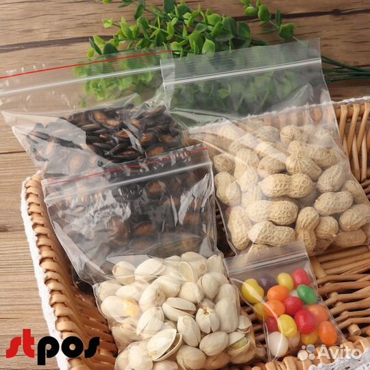 Пакеты zip lock 250х300 мм, 35 мкм, 10 шт./упак