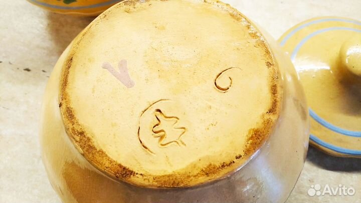 Горшочек керамический СССР для запекания в духовке