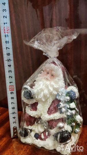 Свеча новогодняя большая Дед Мороз