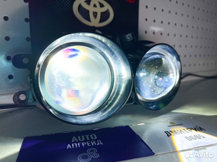 Противотуманки на toyota camry 100w