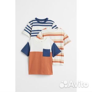 Хлопковая футболка, 3 шт. H&M