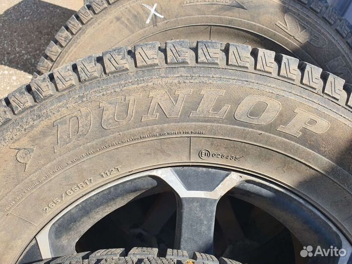 Шины зимние на дисках dunlop winter ICE265/65R17