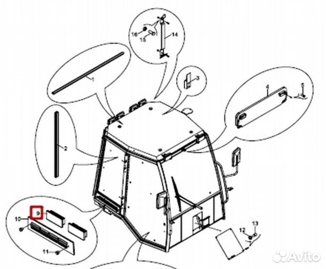 Фильтр кабины Энерджи Hidromek