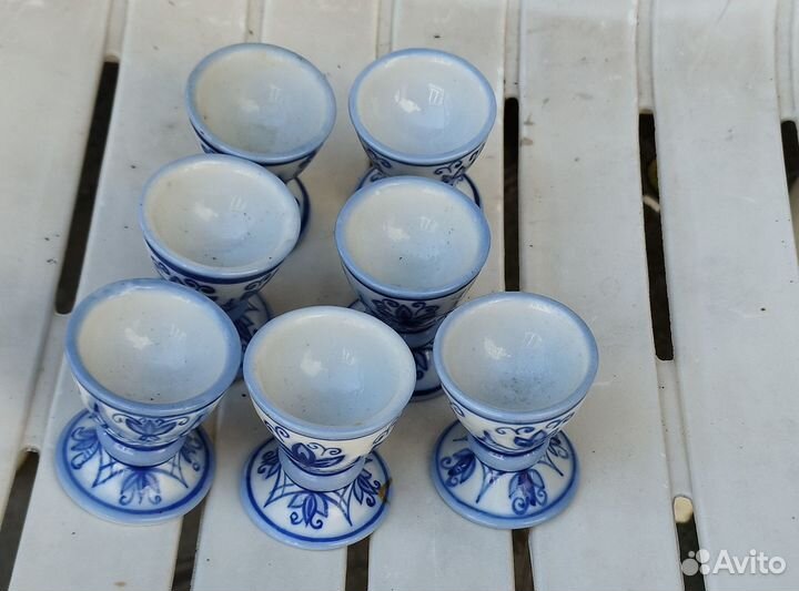 Набор подставок для яиц. Октябрьский фарфор