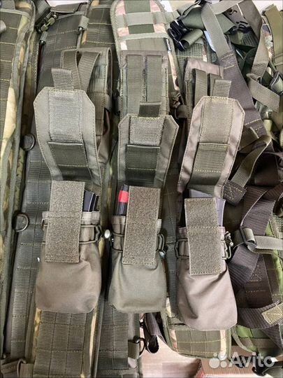 Подсумок под два магазина ак (Олива)