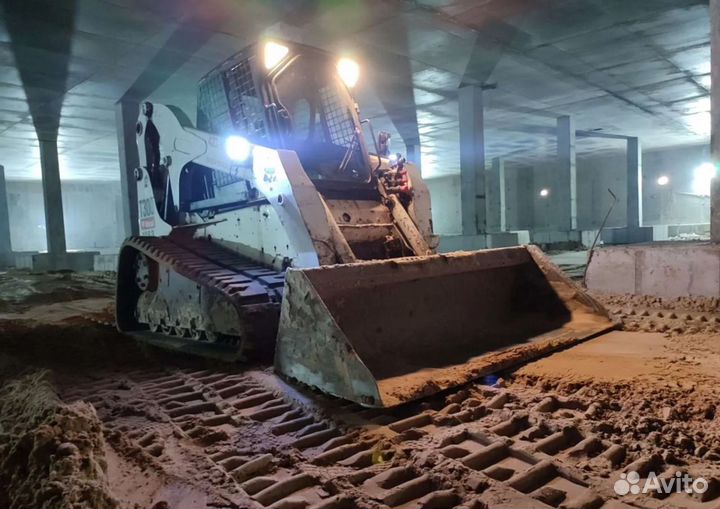 Выравнивание участка вспашка земли газон под ключ