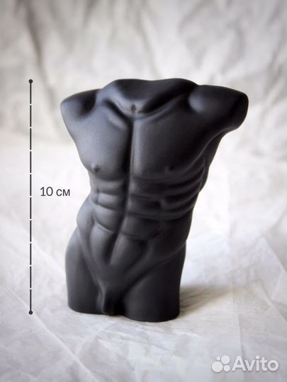 Бюст мужской Статуэтка Мужское тело силуэт 10 см