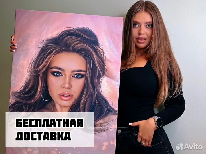 Портрет по фото на холсте Тюмень