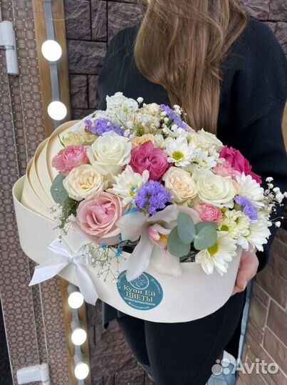 Люлька коляска с цветами