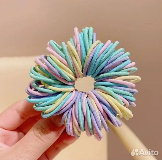 Резинки для волос пакетом