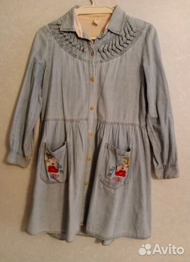 Платье-туника джинсовое