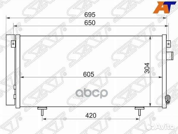Радиатор кондиционера Subaru Forester 07-13