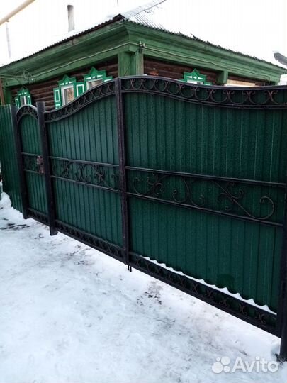 Кованные ворота и калитка