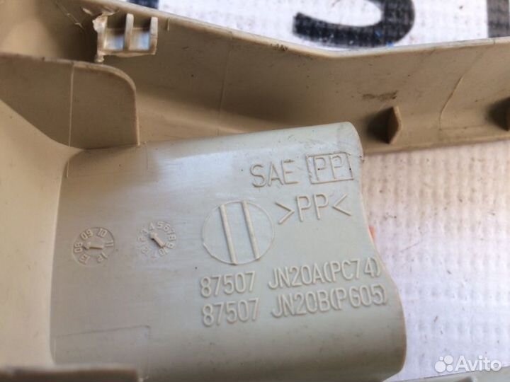 Накладка салазки сиденья передняя Nissan Teana J32