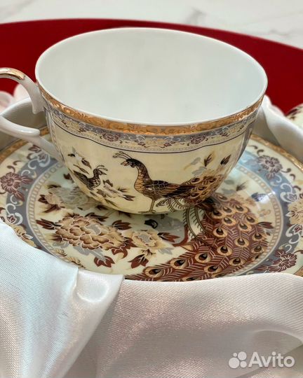 Чайный сервиз Павлины, 12 предметов