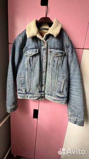 Джинсовая куртка levis sherpa