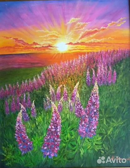 Картина маслом на холсте 