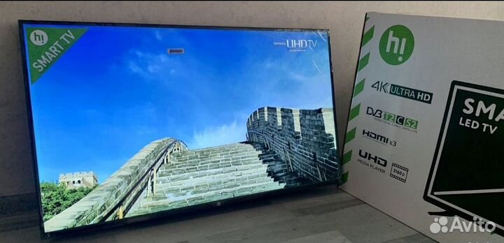 Телевизор SMART tv 43 4k новый Алиса