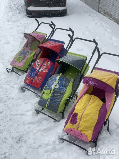Санки-коляска Скользяшка