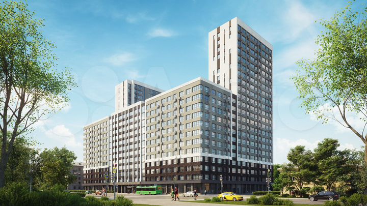 2-к. квартира, 67,7 м², 16/22 эт.