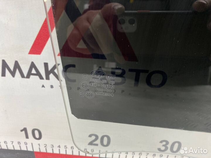 Б/У стекло двери задний правый Hyundai Solaris 1