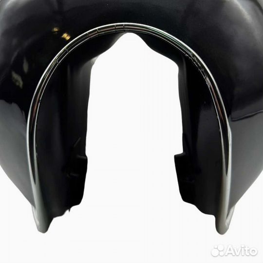 Бензобак на мопед Альфа jaguar (серый, хромированн