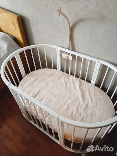 Детская кроватка трансформер 6 в 1 с маятником