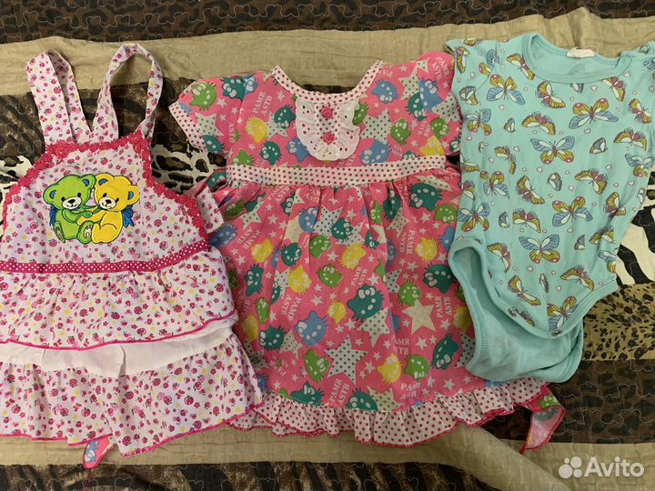 Одежда пакетом на девочку 74