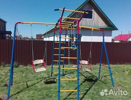 Детский спортивный комплекс Атлет с 2-мя качелями