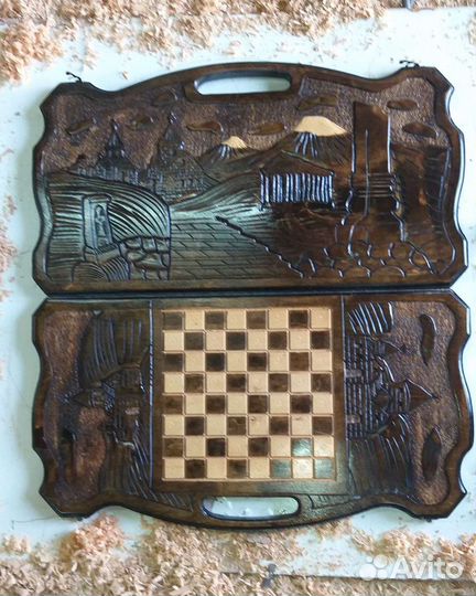 Нарды шахматы ручной работы массив армения