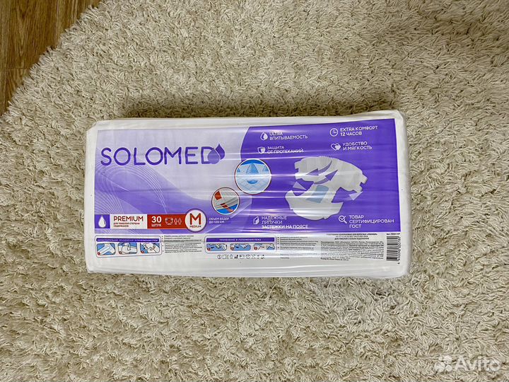 Solomed Premium Подгузники Размер М