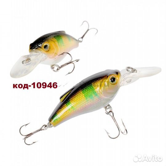 Воблер дл 50 мм 7.6 гр, 0-1 м Amafish bass babby